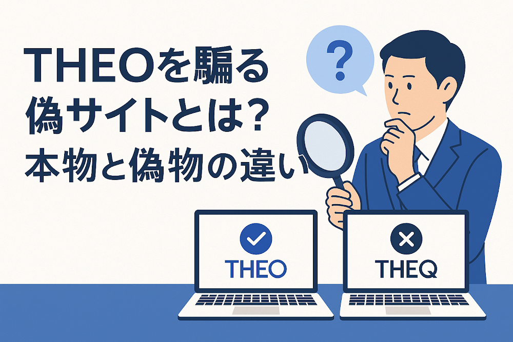 THEO（テオ）を騙る偽サイトとは？本物と偽物の違い