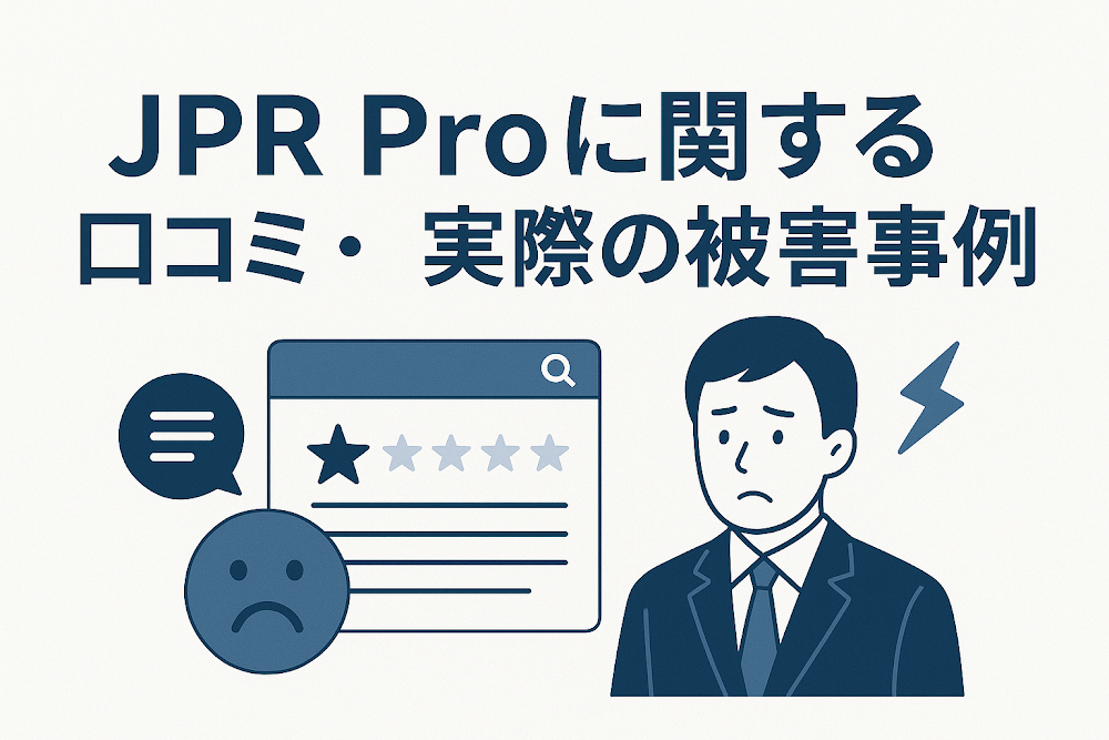 JPR Proに関する口コミ・実際の被害事例