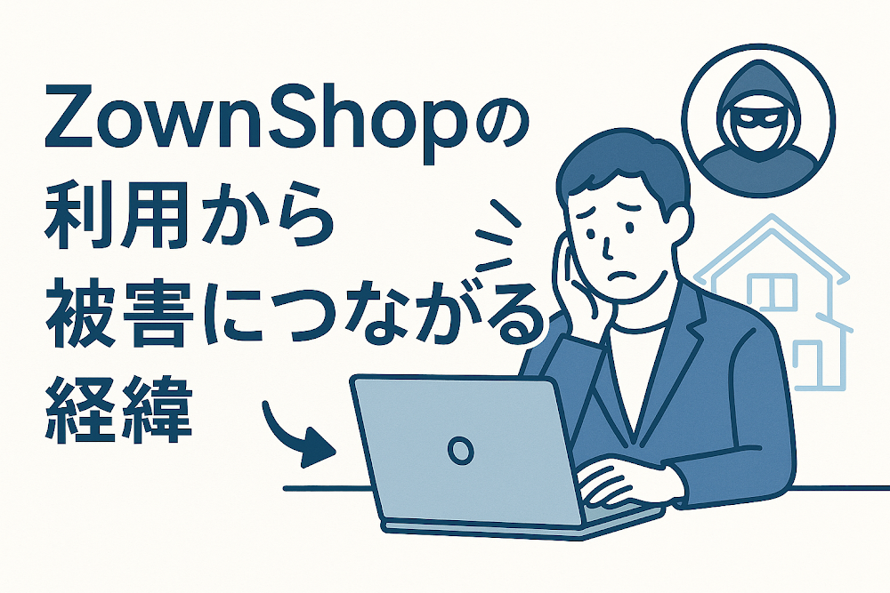 ZownShopの利用から被害につながる経緯