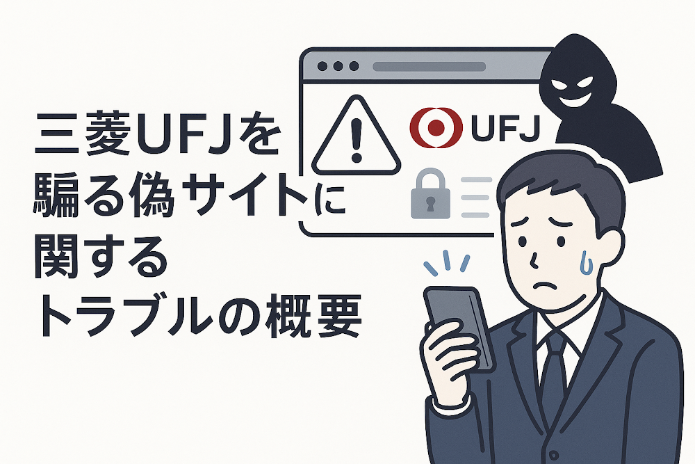 三菱UFJを騙る偽サイトに関するトラブルの概要