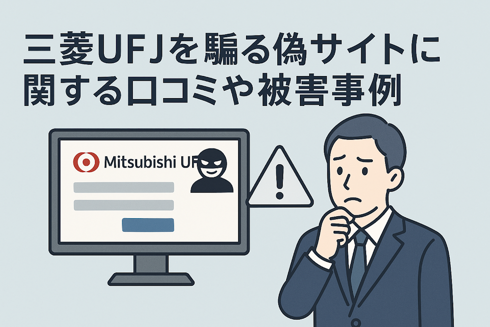 三菱UFJを騙る偽サイトに関する口コミや被害事例