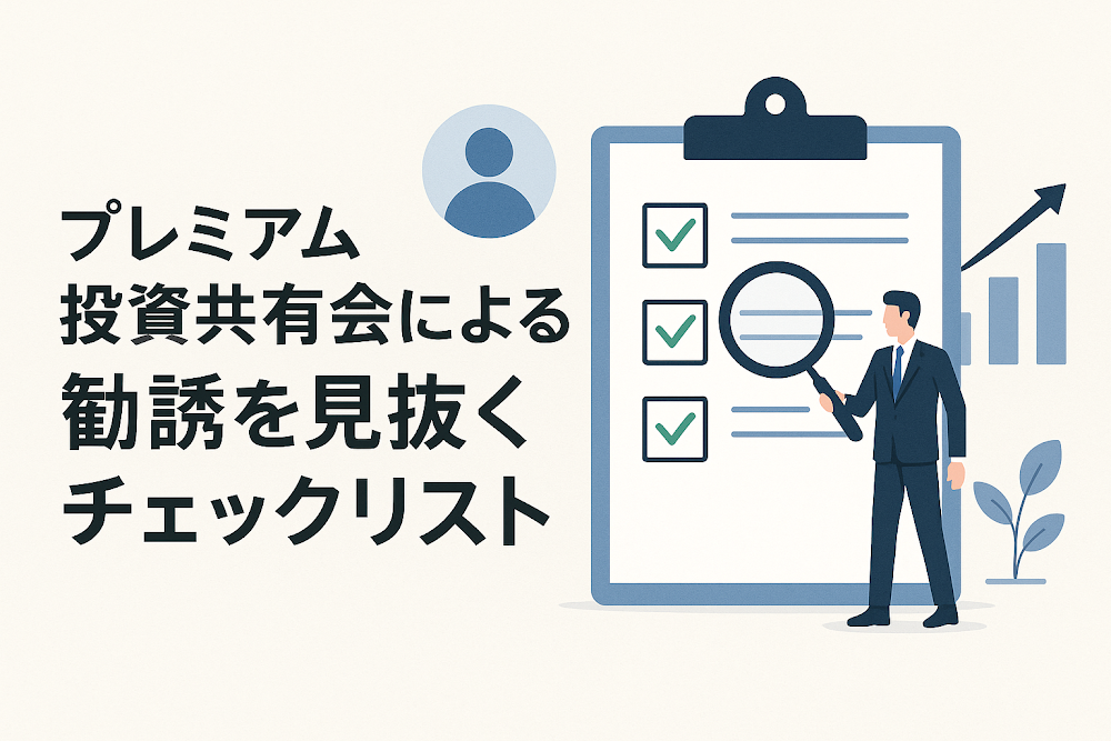 プレミアム投資共有会による勧誘を見抜くチェックリスト