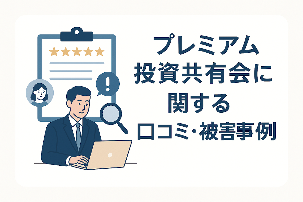 プレミアム投資共有会に関する口コミ・被害事例