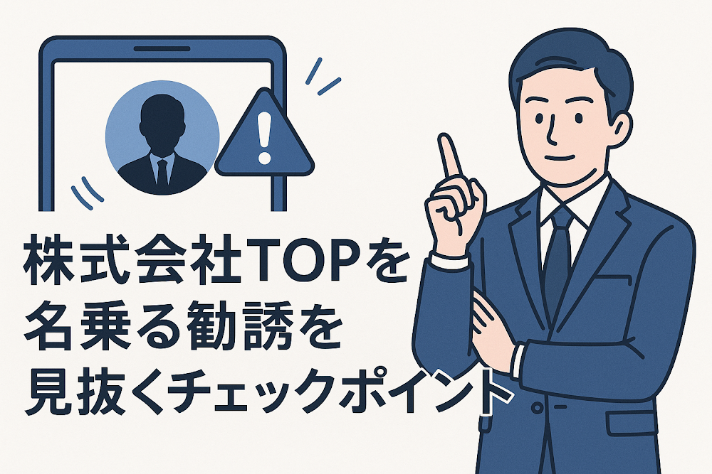 株式会社TOPを名乗る勧誘を見抜くチェックポイント