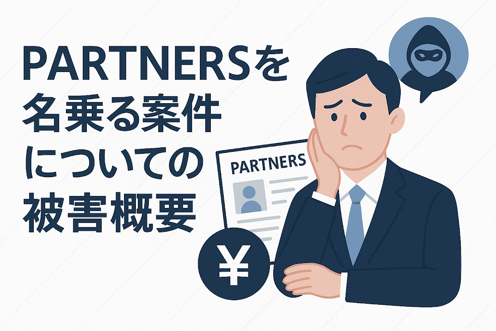 PARTNERSを名乗る案件についての被害概要