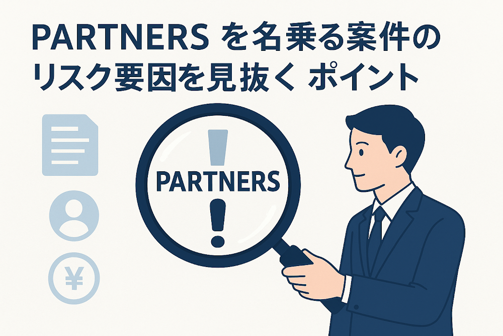 PARTNERSを名乗る案件のリスク要因を見抜くポイント