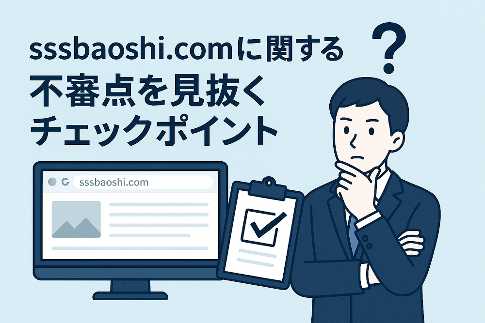 sssbaoshi.comに関する不審点を見抜くチェックポイント