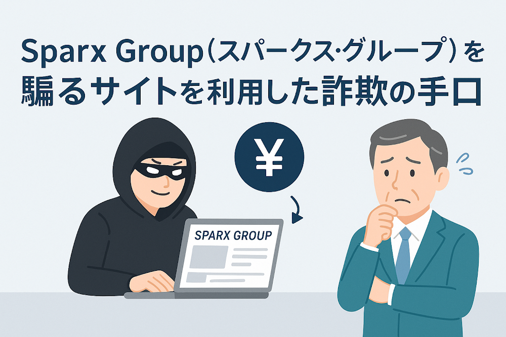 Sparx Group(スパークス・グループ)を騙るサイトを利用した詐欺の手口