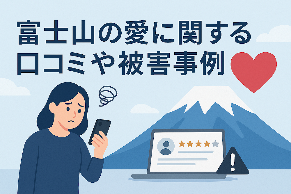 富士山の愛に関する口コミや被害事例