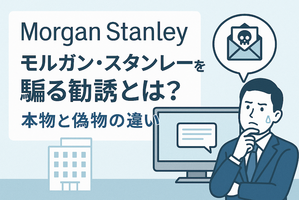 Morgan Stanley(モルガン・スタンレー)を騙る勧誘とは?本物と偽物の違い