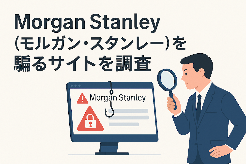 Morgan Stanley(モルガン・スタンレー)を騙るサイトを調査