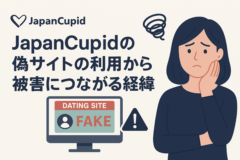 JapanCupidの偽サイト（japancupid.vip）の利用から被害につながる経緯
