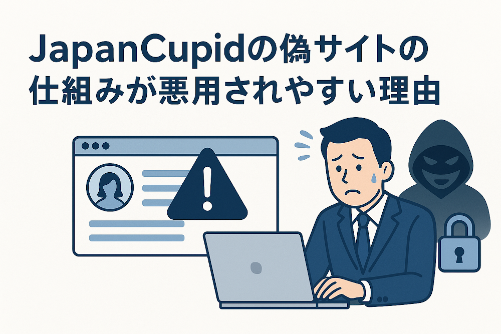 JapanCupidの偽サイト（japancupid.vip）の仕組みが悪用されやすい理由