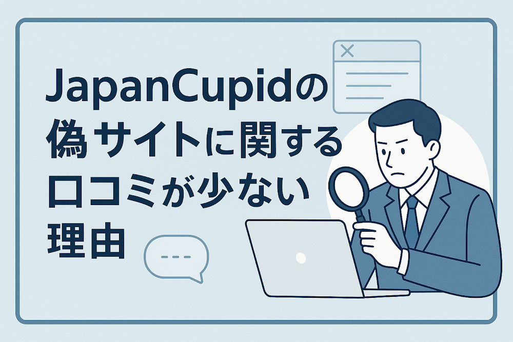 JapanCupidの偽サイト（japancupid.vip）に関する口コミが少ない理由