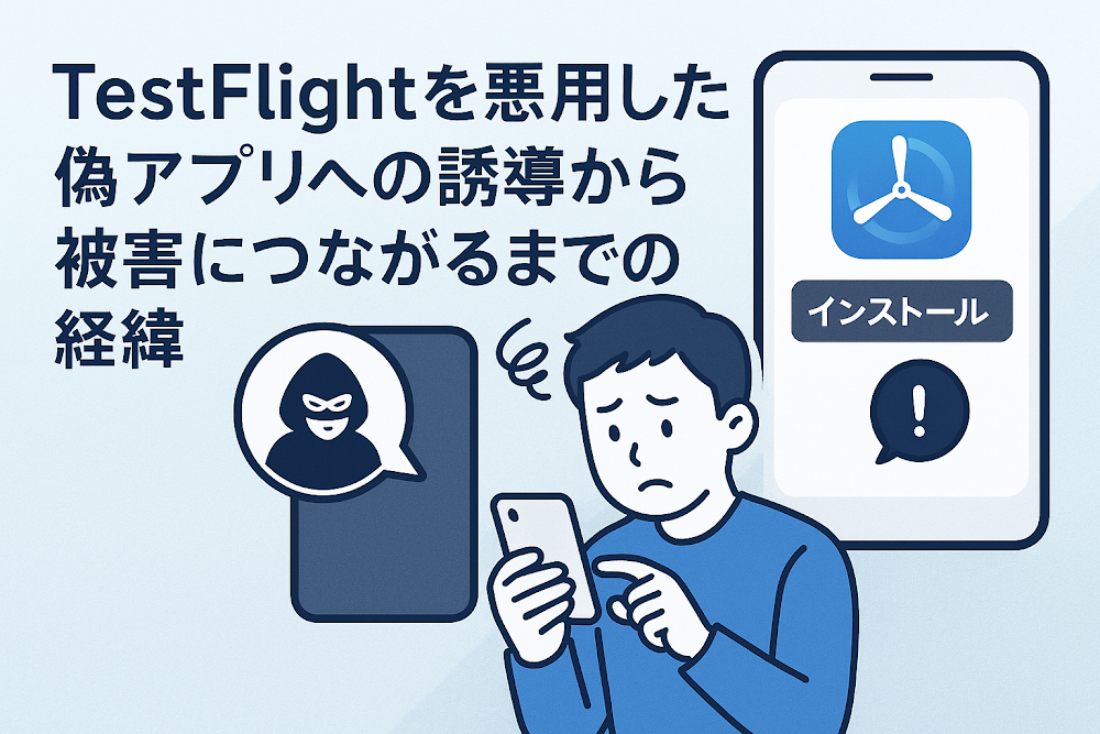 Test Flightを悪用した偽アプリへの誘導から被害につながるまでの経緯