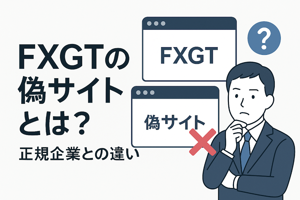 FXGTの偽サイトとは？正規企業との違い