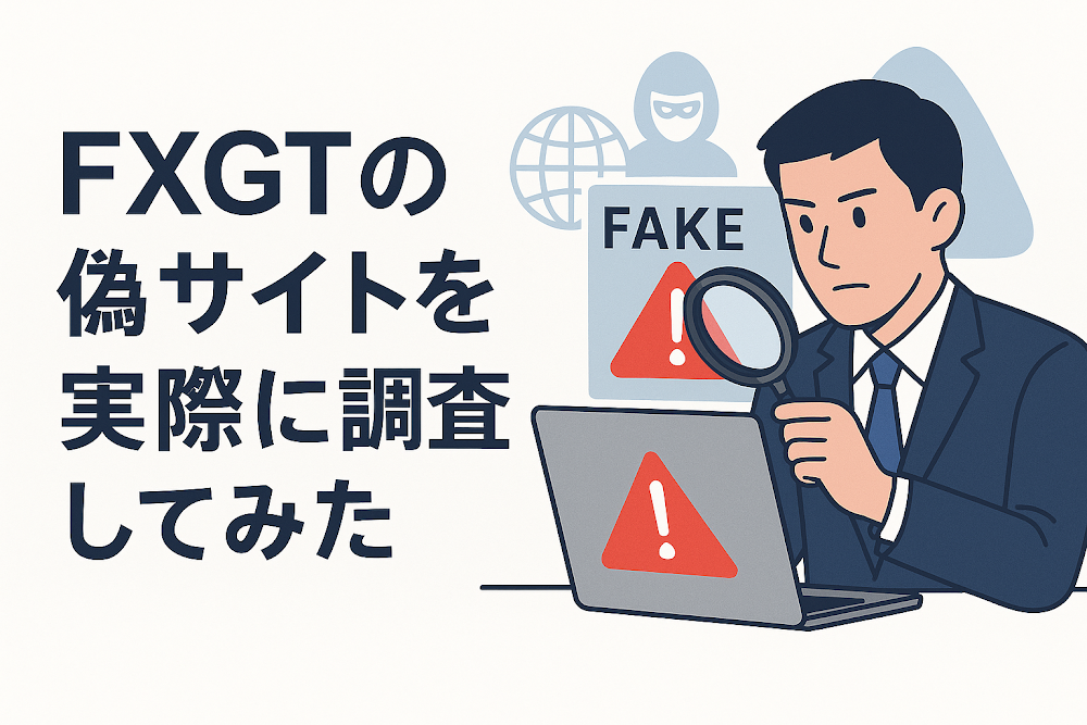 FXGTの偽サイトを実際に調査してみた