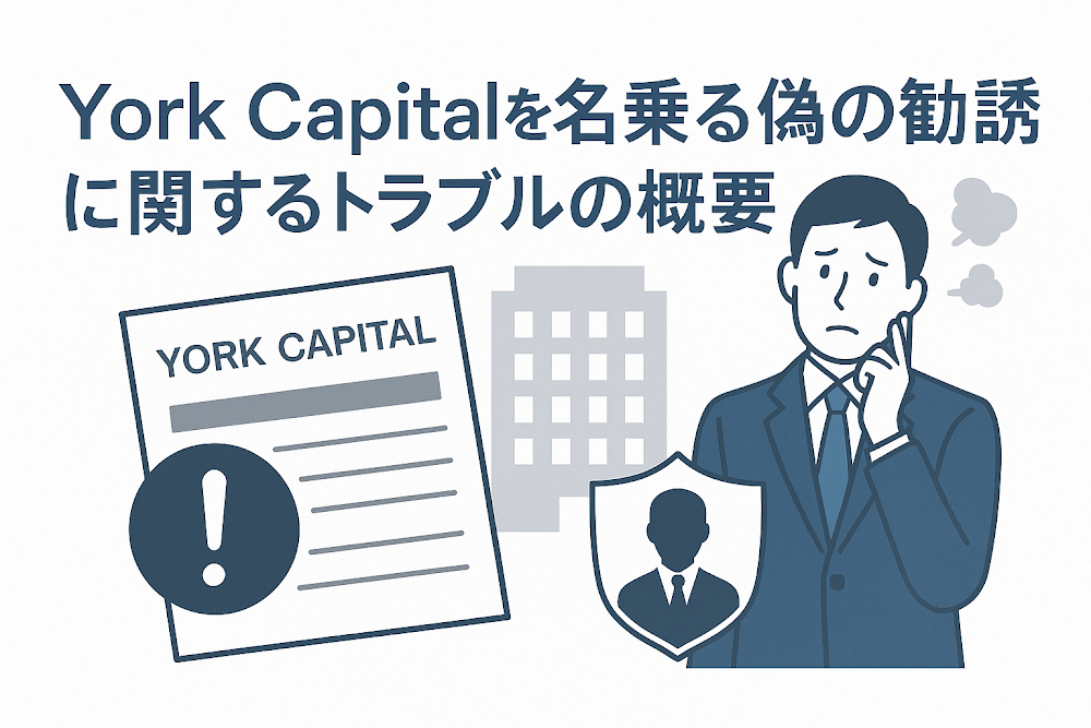 York Capitalを名乗る偽の勧誘に関するトラブルの概要