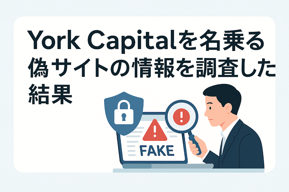 York Capitalを名乗る偽サイトの情報を調査した結果
