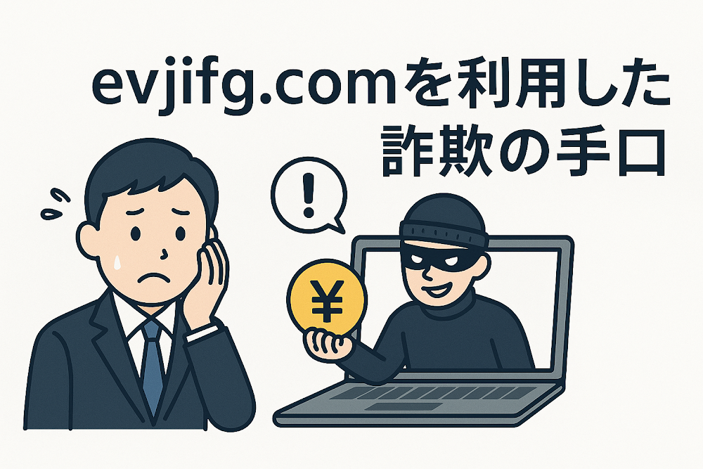 evjifg.comを利用した詐欺の手口
