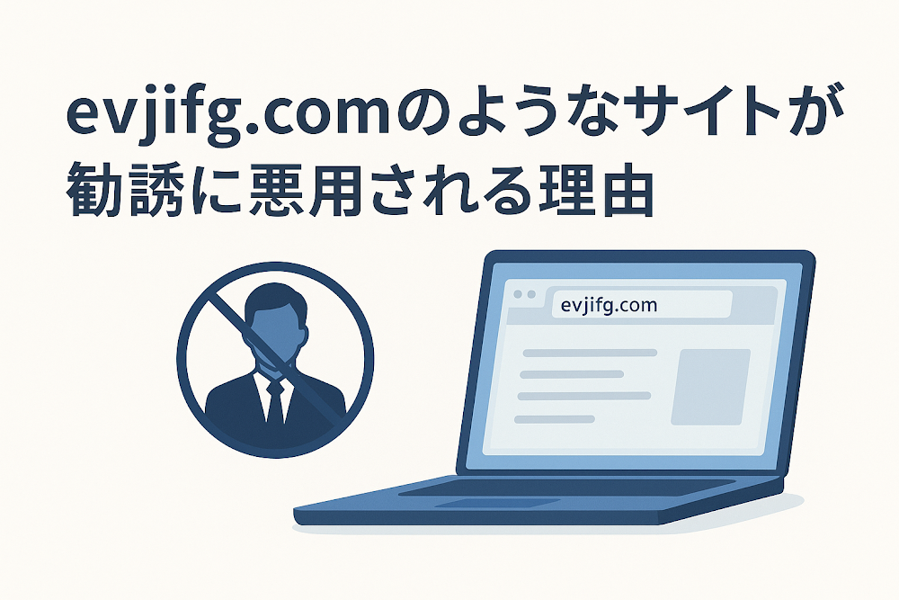 evjifg.comのようなサイトが勧誘に悪用される理由
