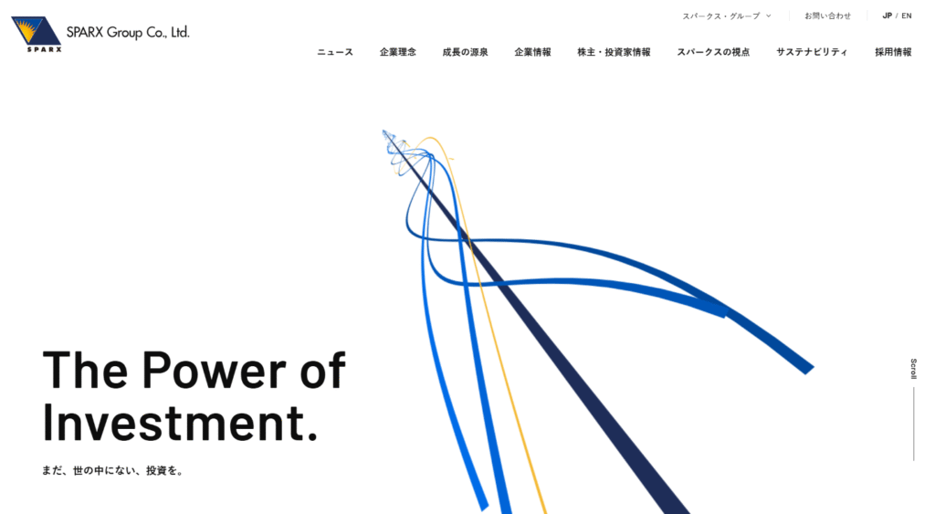 Sparx Group(スパークス・グループ)を騙るサイトSPARX Group Co., Ltd.公式サイト