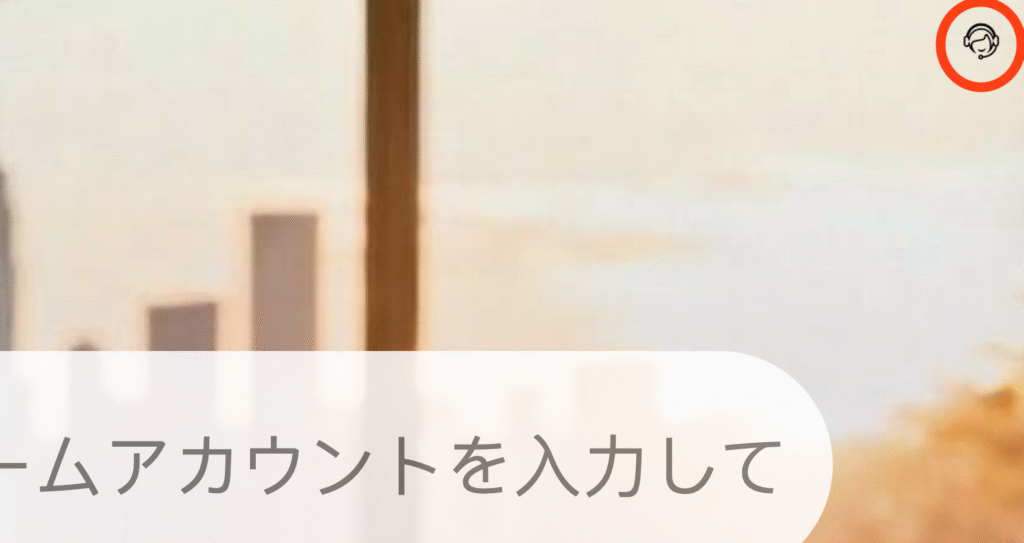 サポートボタン
