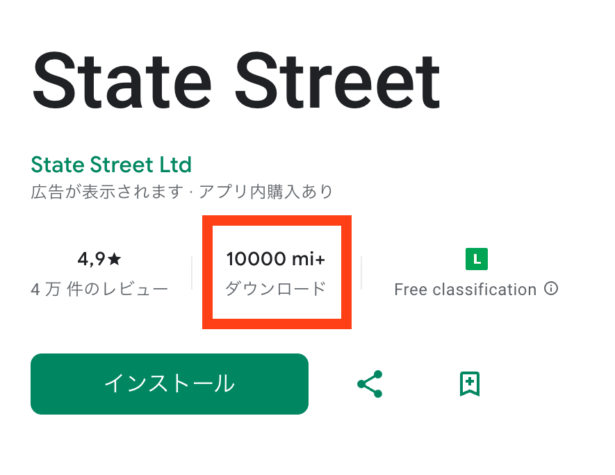 偽アプリダウンロード数