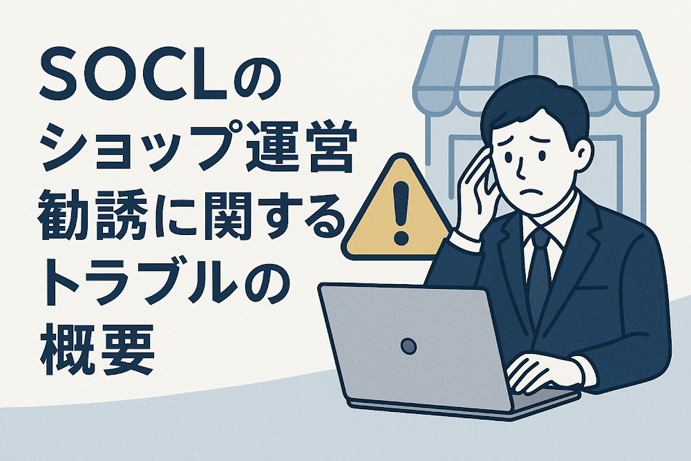 SOCLのショップ運営勧誘に関するトラブルの概要