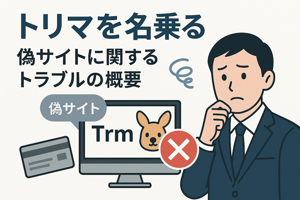 トリマを名乗る偽サイトに関するトラブルの概要