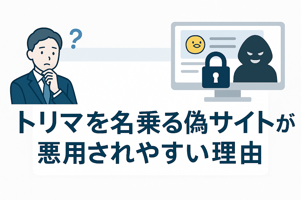トリマを名乗る偽サイトが悪用されやすい理由
