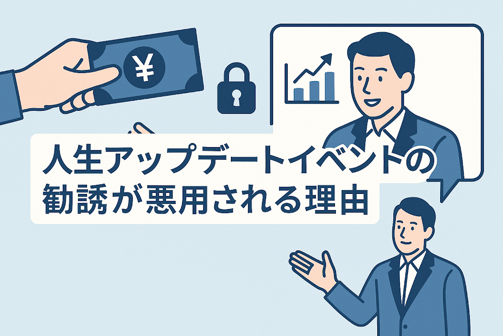 人生アップデートイベントの勧誘が悪用される理由