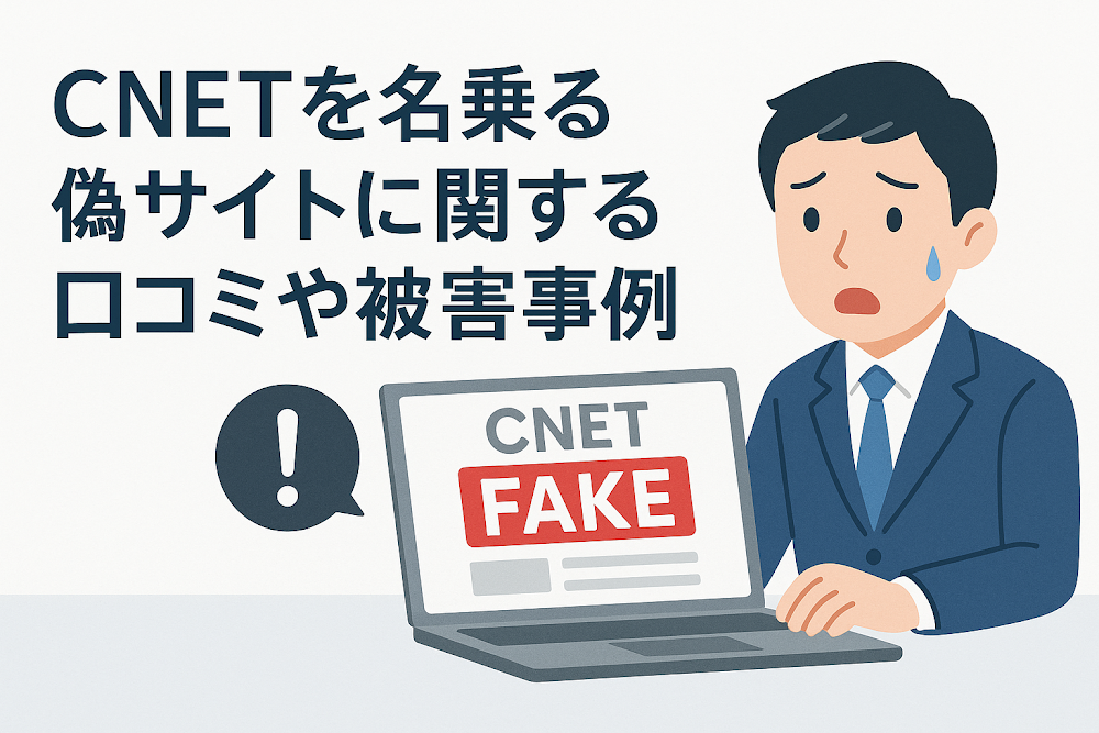 CNETを名乗る偽サイトに関する口コミや被害事例