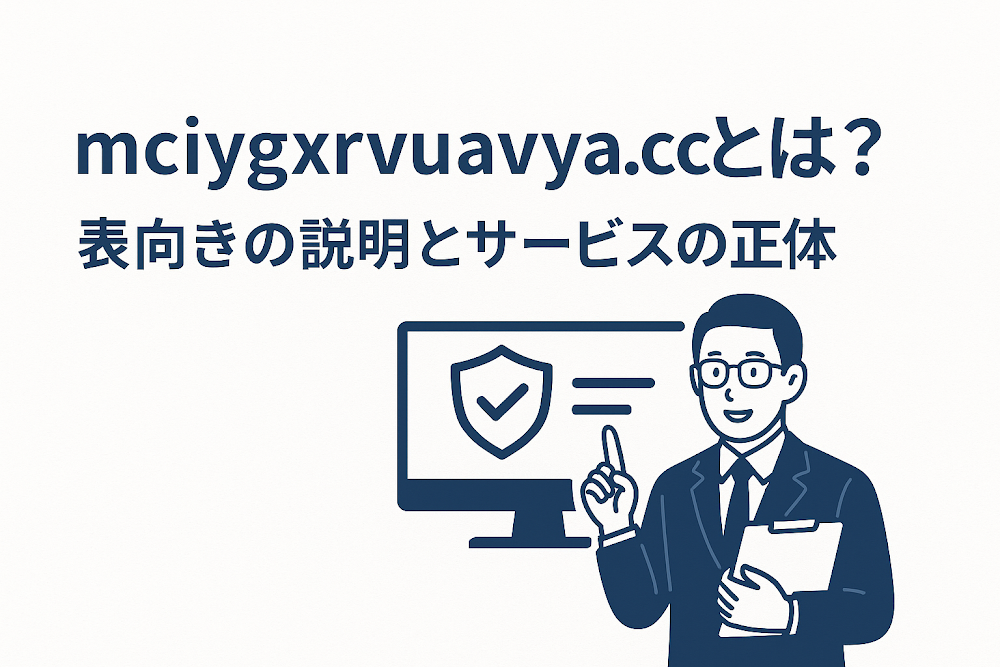 mciygxrvuavya.ccとは？表向きの説明とサービスの正体