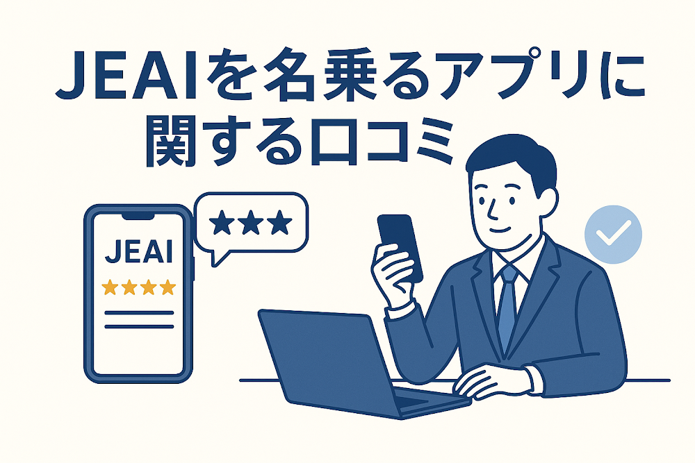 JEAIを名乗るアプリに関する口コミ