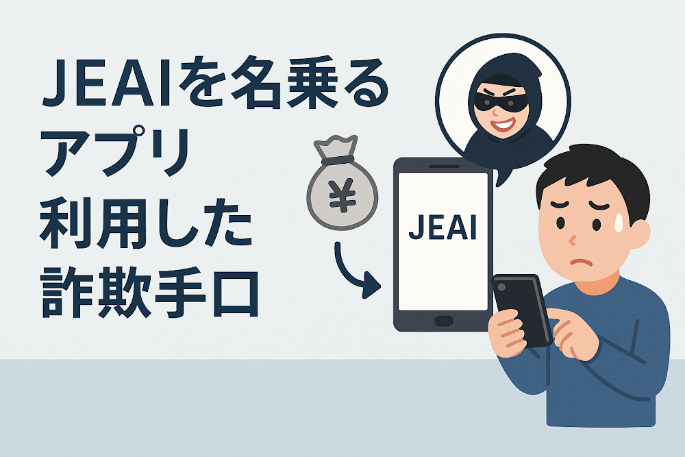 JEAIを名乗るアプリを利用した詐欺手口