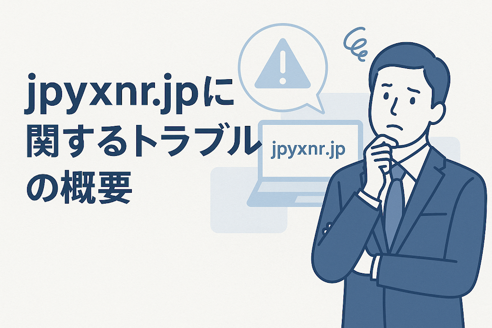 jpyxnr.jpに関するトラブルの概要