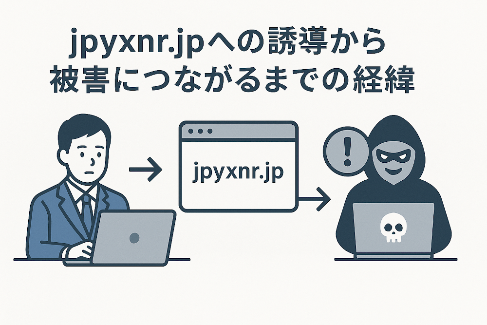 jpyxnr.jpへの誘導から被害につながるまでの経緯