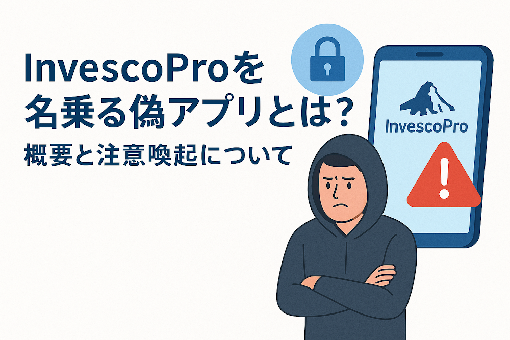 InvescoProを名乗る偽アプリとは？概要と注意喚起について