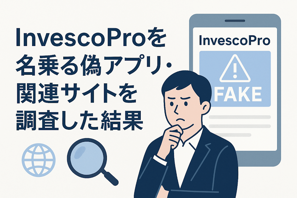 InvescoProを名乗る偽アプリ・関連サイトを調査した結果