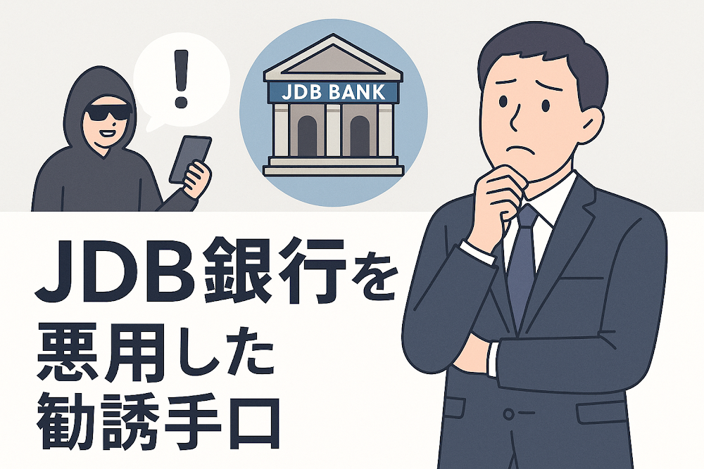 JDB銀行を悪用した勧誘手口