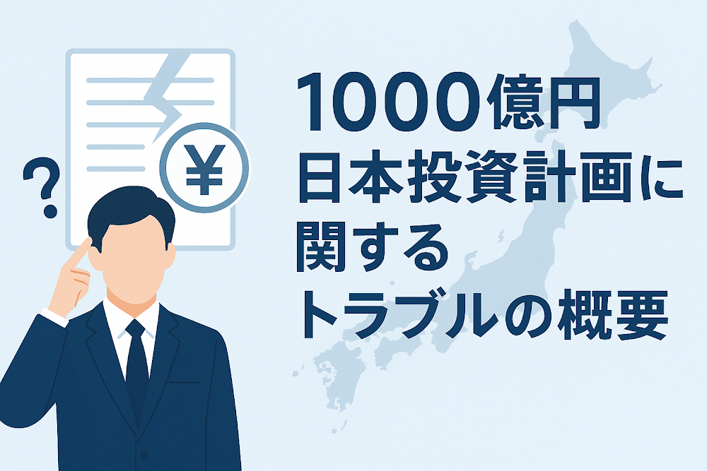 1000億円日本投資計画に関するトラブルの概要