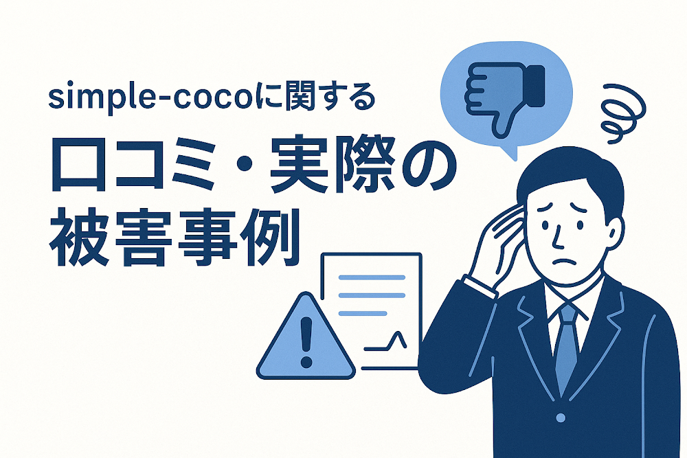 simple-cocoに関する口コミ・実際の被害事例