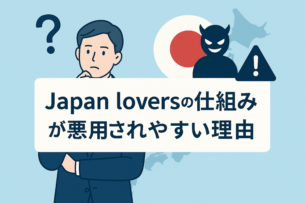 Japan loversの仕組みが悪用されやすい理由