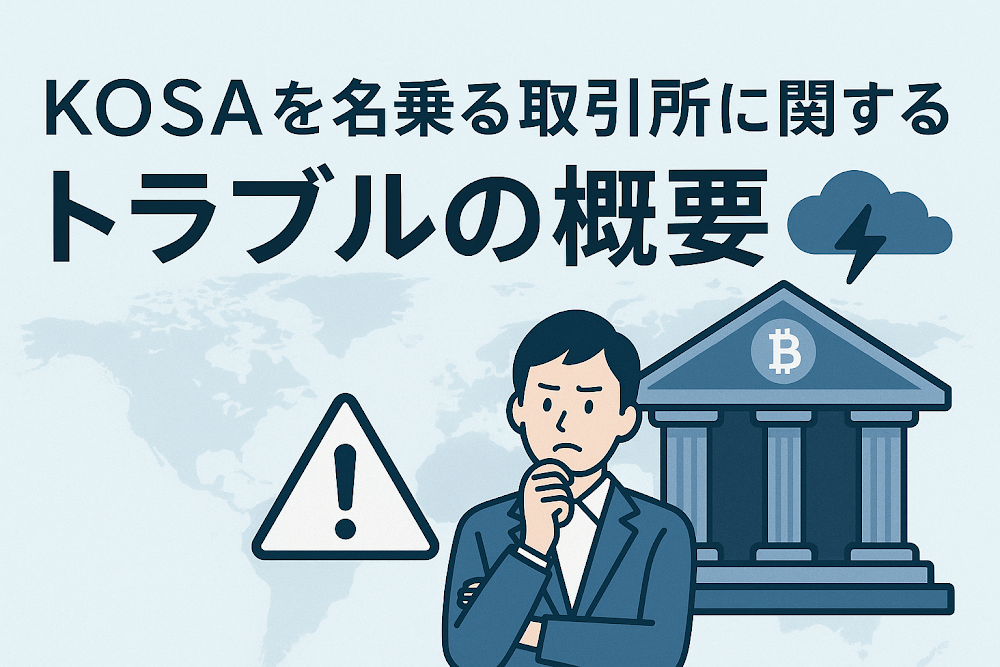 KOSAを名乗る取引所に関するトラブルの概要