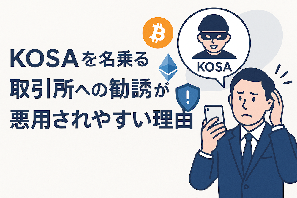 KOSAを名乗る取引所への勧誘が悪用されやすい理由