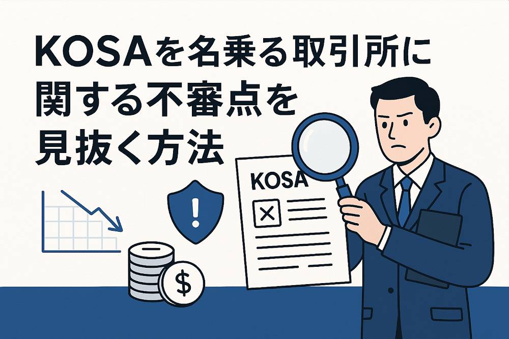 KOSAを名乗る取引所に関する不審点を見抜く方法