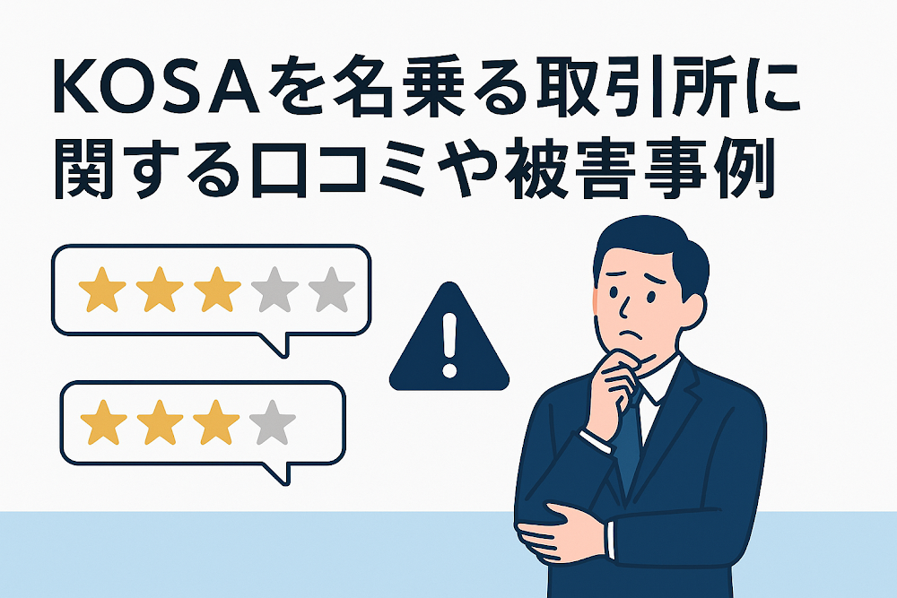 KOSAを名乗る取引所に関する口コミや被害事例