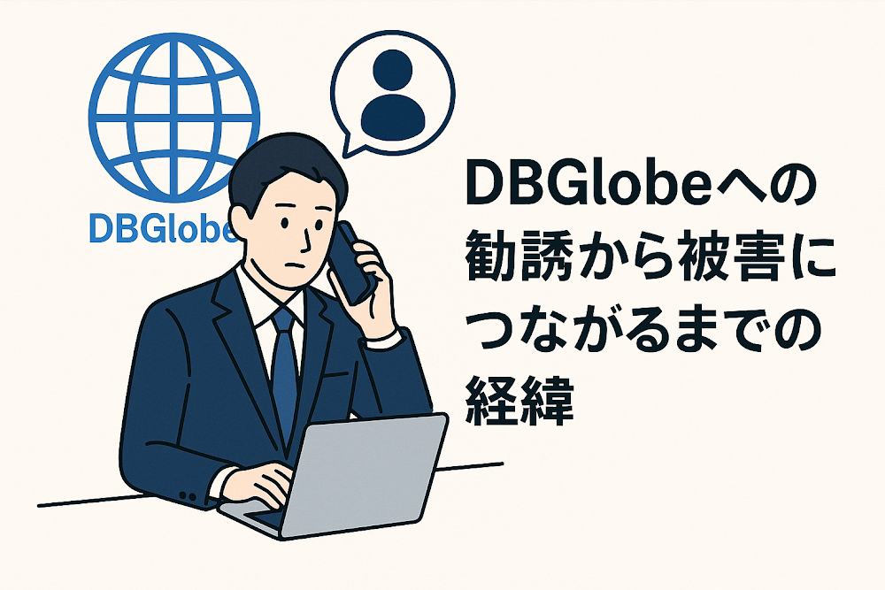 DBGlobeへの勧誘から被害につながるまでの経緯
