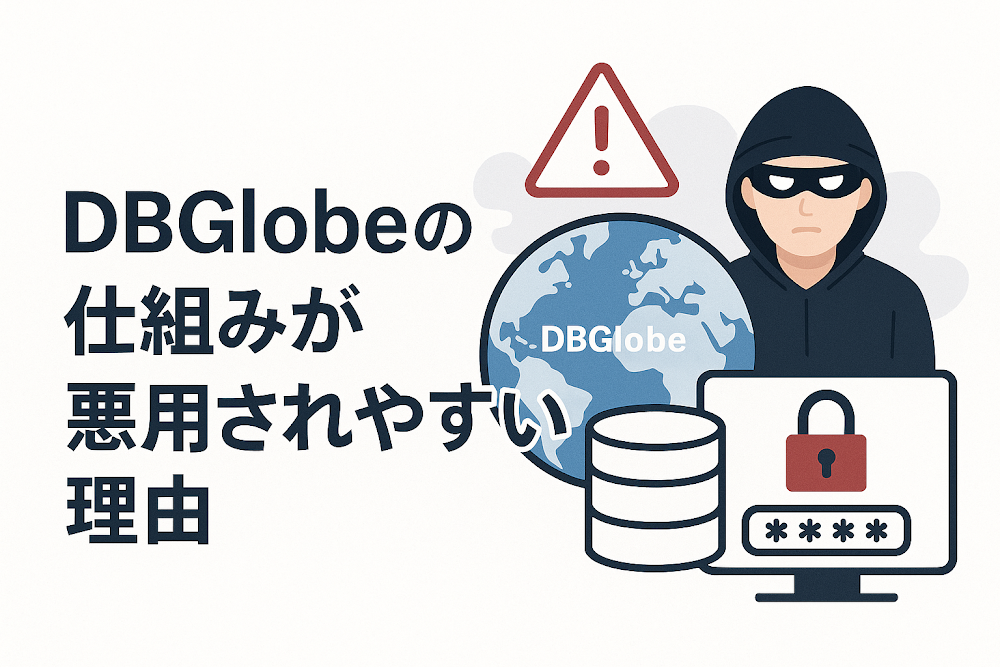 DBGlobeの仕組みが悪用されやすい理由